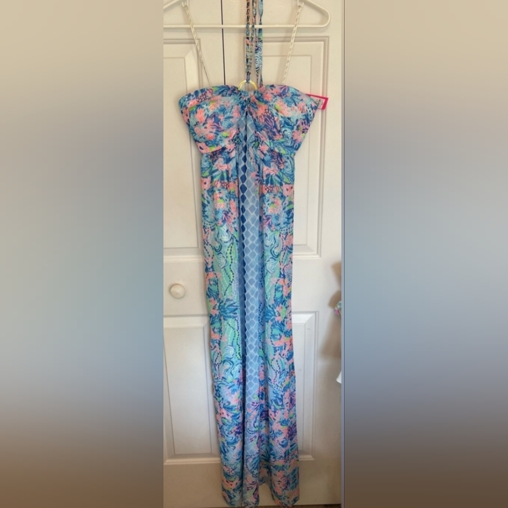 Lilly Pulitzer Viv Halter Maxi Dress